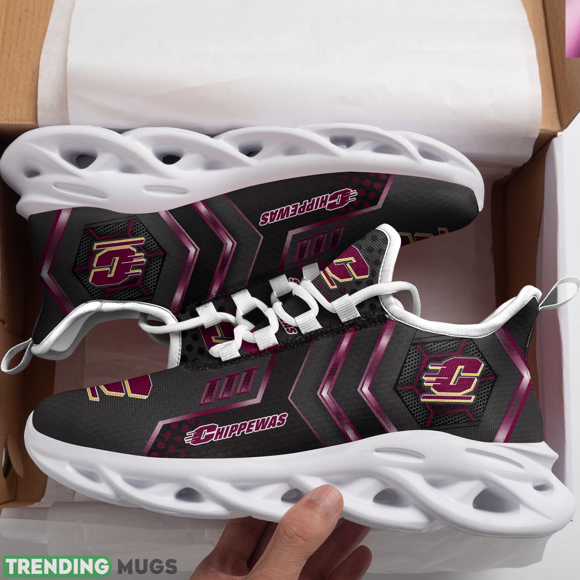 Central Michigan Chippewas Logo Running Sneaker Custom Name Max Soul Shoes In Black - Central Michigan Chippewas Logo Pattern Custom Name 3D Max Soul Sneaker Shoes In Black_1 Central Michigan Chippewas Logo Running Sneaker Custom Name Max Soul Shoes In Black - Central Michigan Chippewas Logo Pattern Custom Name 3D Max Soul Sneaker Shoes In Black_1
