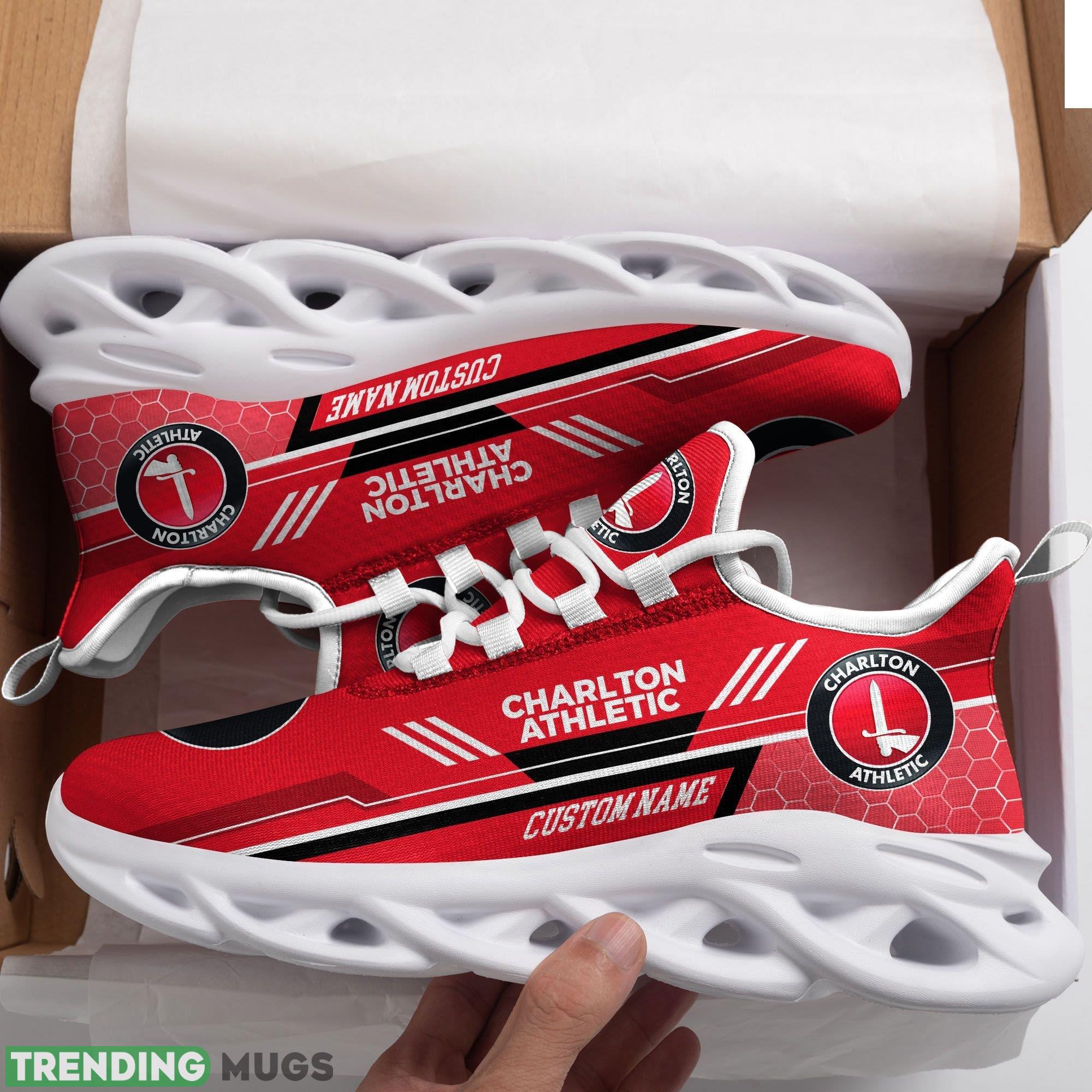 Charlton Athletic Logo Running Sneaker Custom Name Max Soul Shoes In Red - Charlton Athletic Logo Pattern Custom Name 3D Max Soul Sneaker Shoes In Red_1 Charlton Athletic Logo Running Sneaker Custom Name Max Soul Shoes In Red - Charlton Athletic Logo Pattern Custom Name 3D Max Soul Sneaker Shoes In Red_1