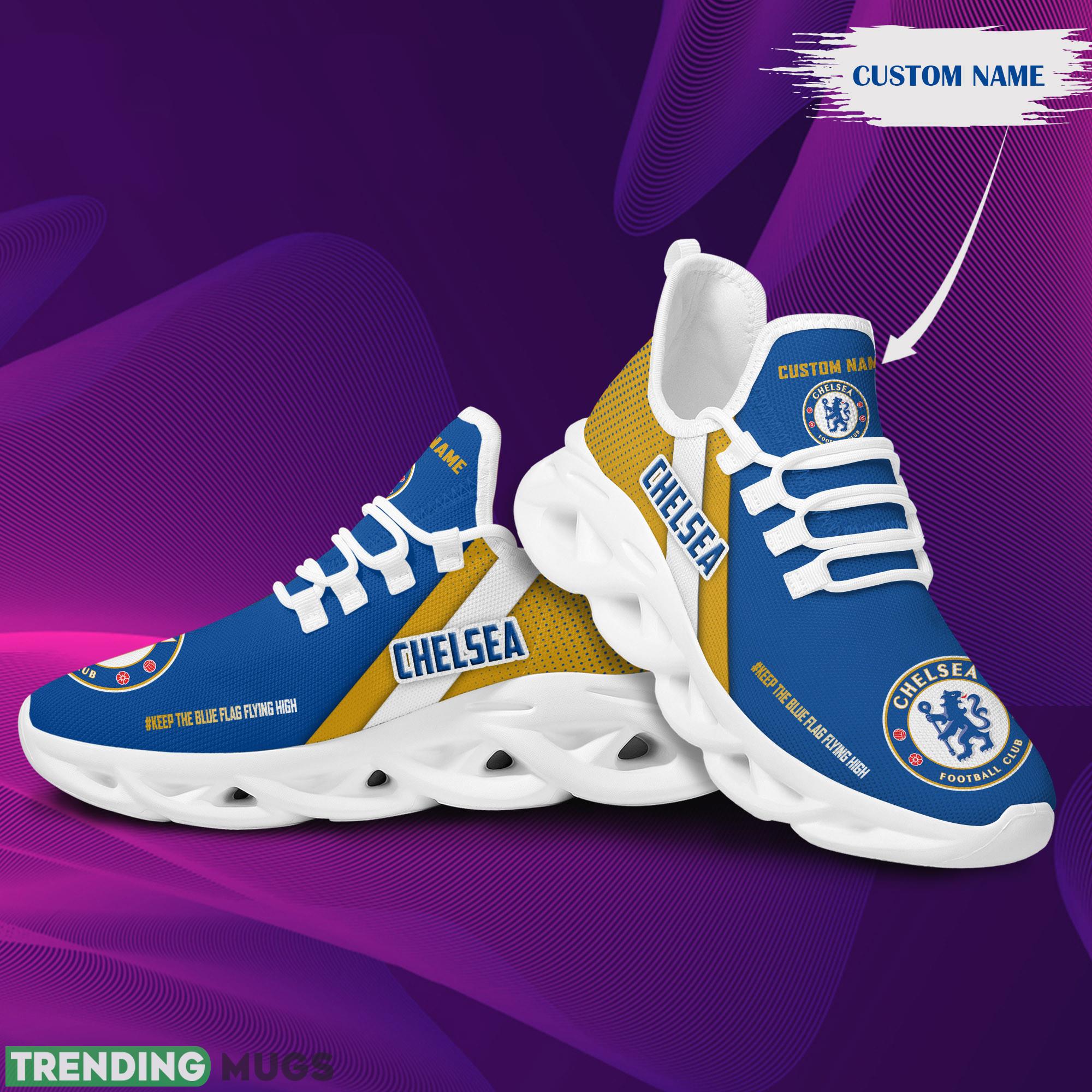 Chelsea Logo Custom Name Running Sneaker Max Soul Shoes Max Soul Chelsea Logo Custom Name Running Sneaker Max Soul Shoes Max Soul