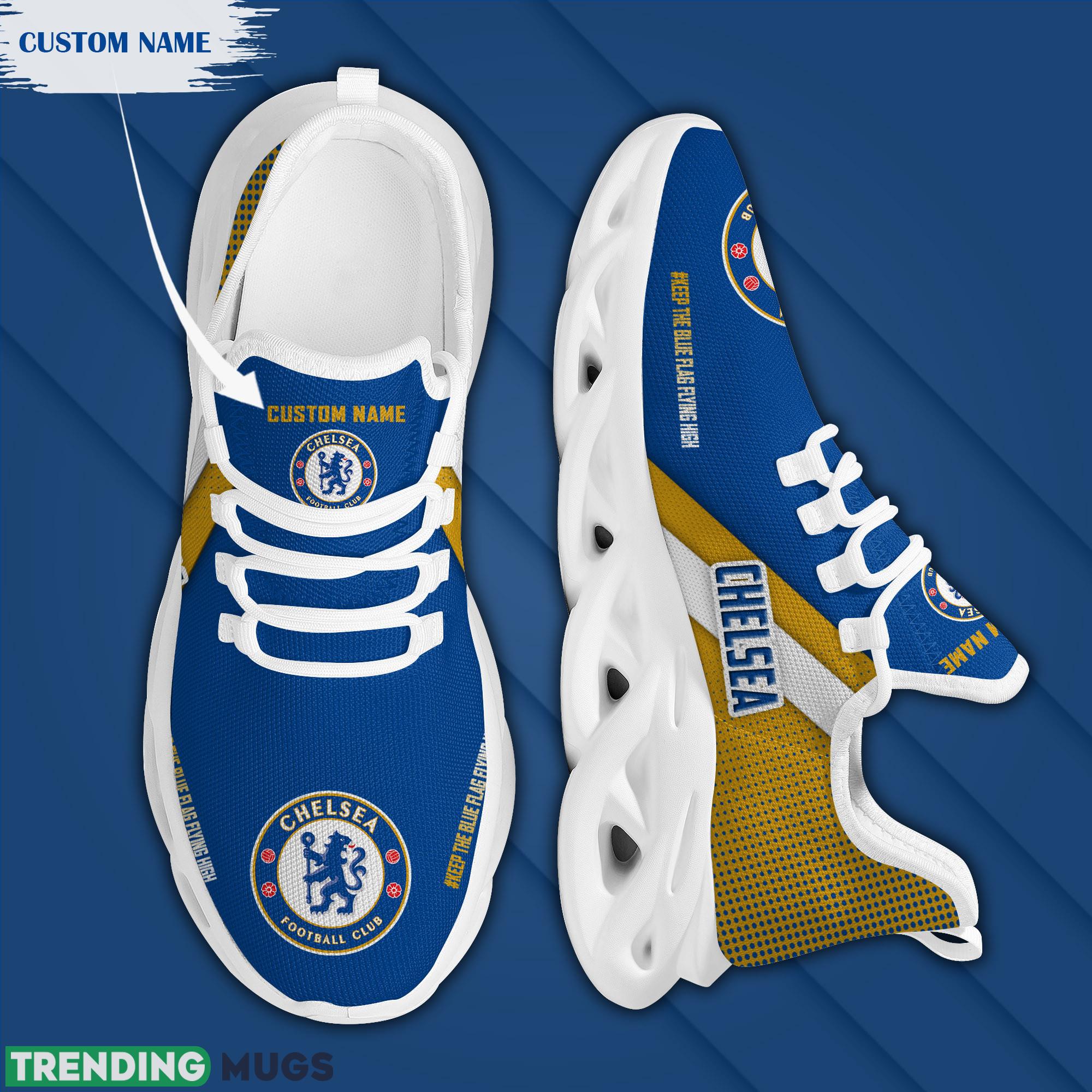 Chelsea Logo Custom Name Running Sneaker Max Soul Shoes Max Soul Chelsea Logo Custom Name Running Sneaker Max Soul Shoes Max Soul