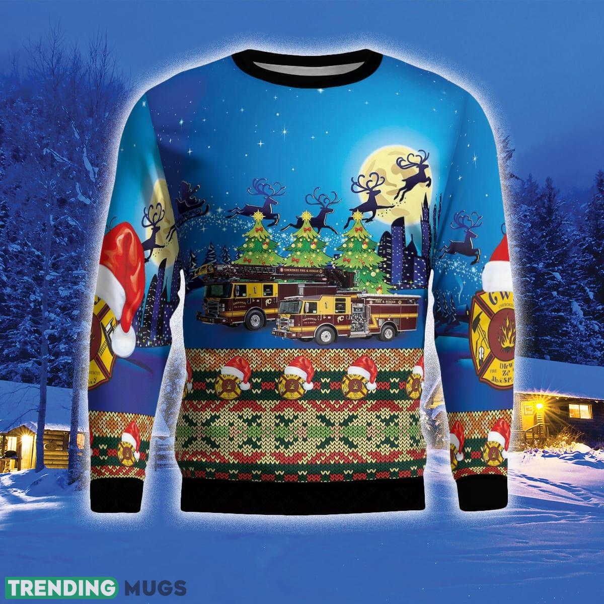 Cherokee North Carolina Cherokee Fire Rescue 3D Sweater For Men And Women Gift For Christmas 3D Sweater Cherokee North Carolina Cherokee Fire Rescue 3D Sweater For Men And Women Gift For Christmas 3D Sweater
