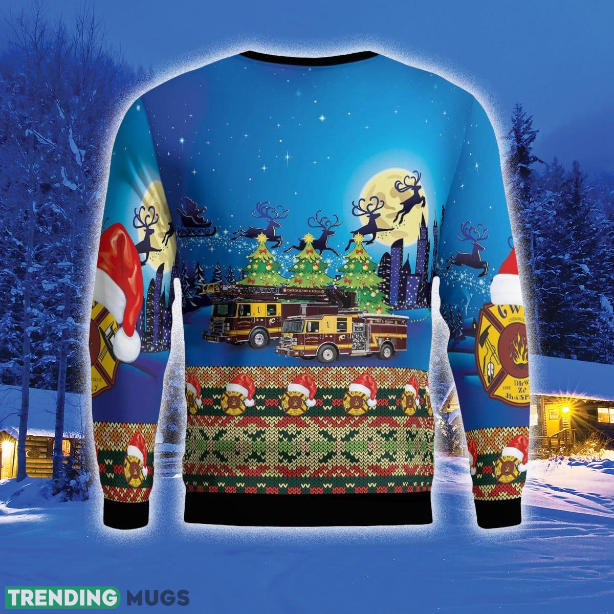 Cherokee North Carolina Cherokee Fire Rescue 3D Sweater For Men And Women Gift For Christmas 3D Sweater Cherokee North Carolina Cherokee Fire Rescue 3D Sweater For Men And Women Gift For Christmas 3D Sweater