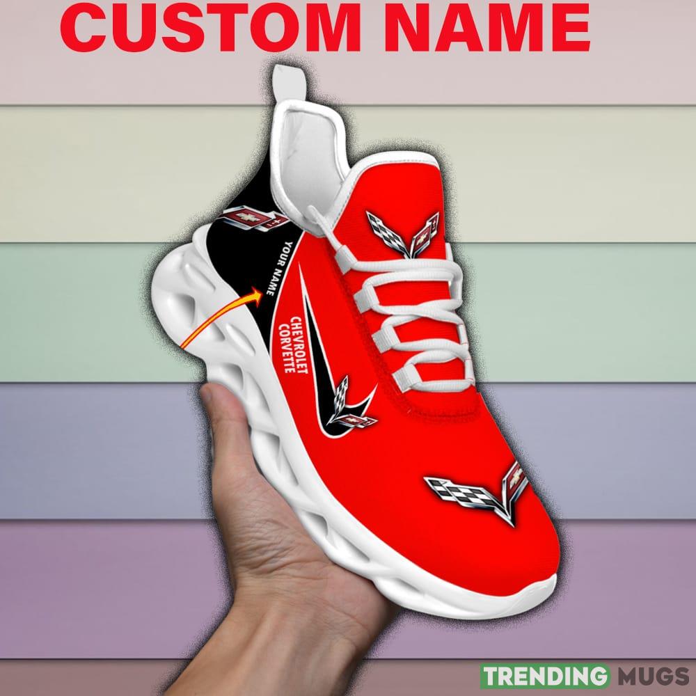 CHEVROLET CORVETTE Car Max Soul Shoes Custom Name For Men And Women Running Sneakers Max Soul CHEVROLET CORVETTE Car Max Soul Shoes Custom Name For Men And Women Running Sneakers Max Soul