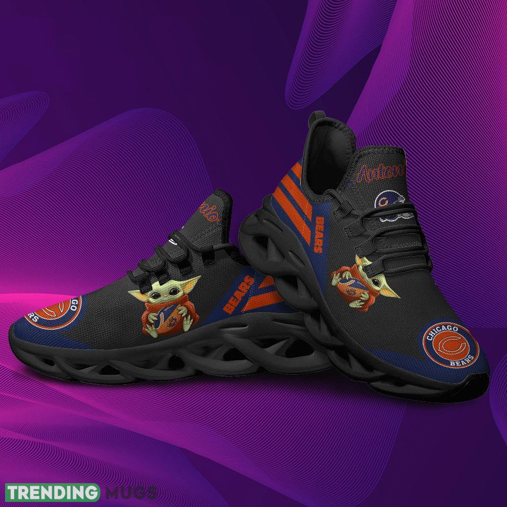 Chicago Bears Baby Yoda Hug Logo Custom Name Running Sneaker Max Soul Shoes Max Soul Chicago Bears Baby Yoda Hug Logo Custom Name Running Sneaker Max Soul Shoes Max Soul