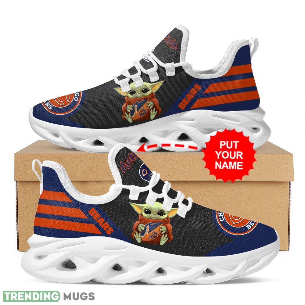 Chicago Bears Baby Yoda Hug Logo Custom Name Running Sneaker Max Soul Shoes Max Soul Chicago Bears Baby Yoda Hug Logo Custom Name Running Sneaker Max Soul Shoes Max Soul