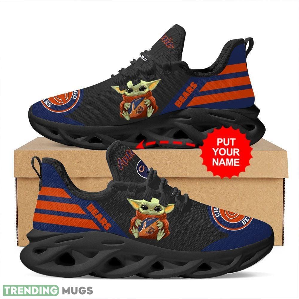 Chicago Bears Baby Yoda Hug Logo Custom Name Running Sneaker Max Soul Shoes - Chicago Bears Baby Yoda Hug Logo Custom Name Pattern 3D Max Soul Sneaker Shoes_1 Chicago Bears Baby Yoda Hug Logo Custom Name Running Sneaker Max Soul Shoes - Chicago Bears Baby Yoda Hug Logo Custom Name Pattern 3D Max Soul Sneaker Shoes_1