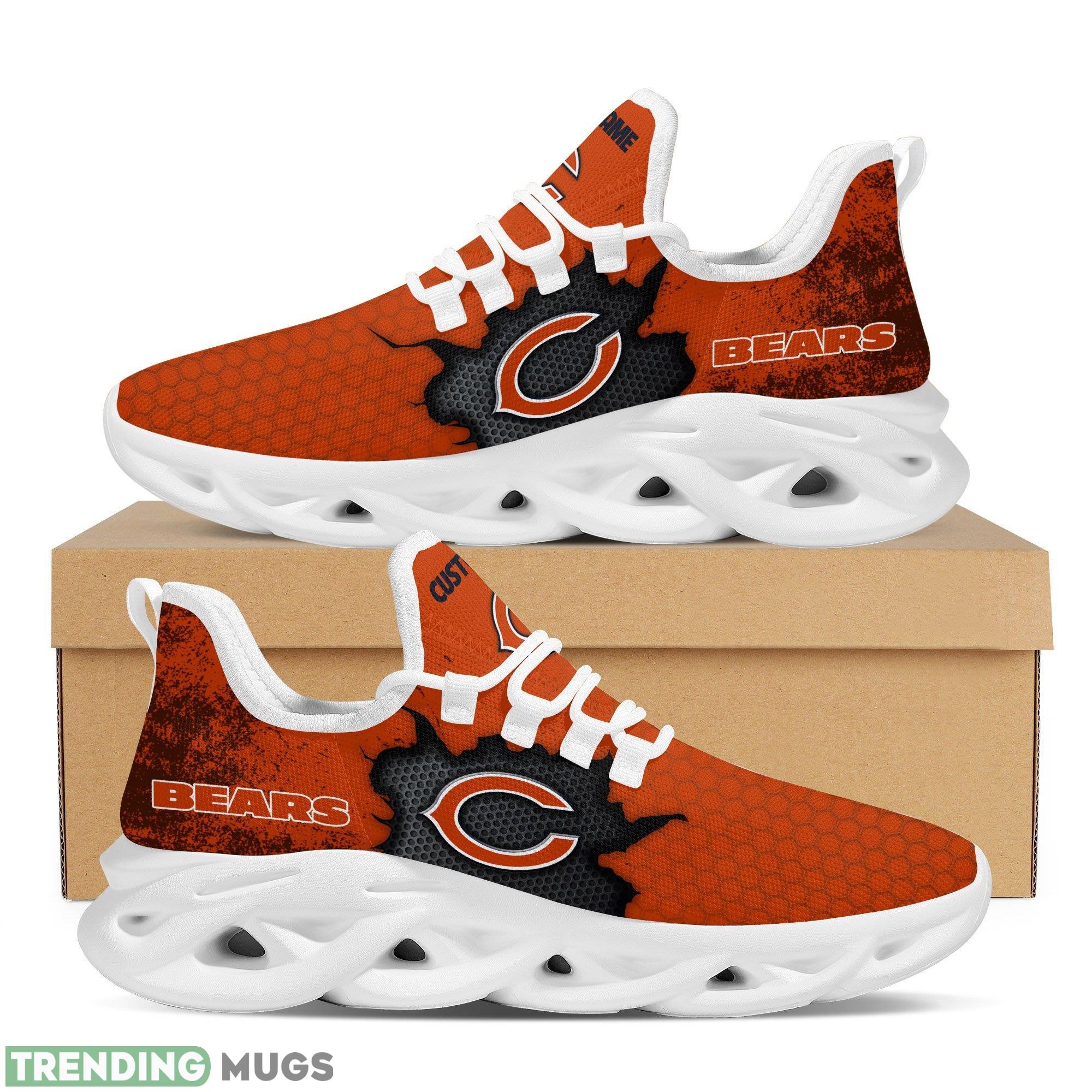 Chicago Bears Cracked Design Logo Running Sneaker Custom Name Max Soul Shoes - Chicago Bears Cracked Design Logo Pattern Custom Name 3D Max Soul Sneaker Shoes_1 Chicago Bears Cracked Design Logo Running Sneaker Custom Name Max Soul Shoes - Chicago Bears Cracked Design Logo Pattern Custom Name 3D Max Soul Sneaker Shoes_1