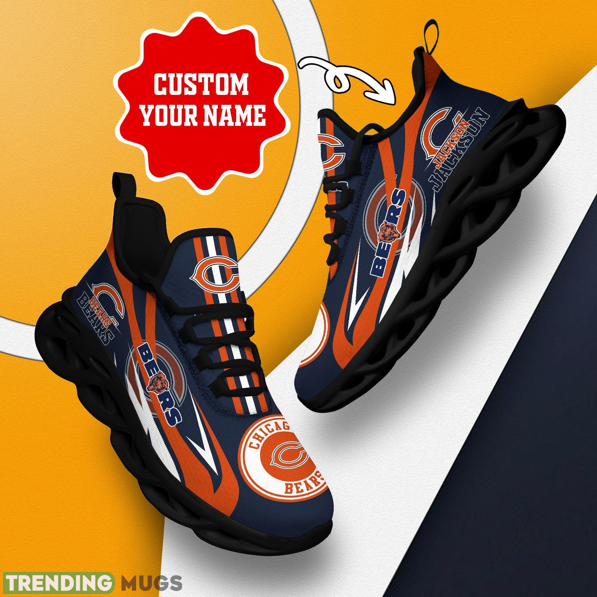 Chicago Bears Logo Line Running Sneaker Custom Name Max Soul Shoes Max Soul Chicago Bears Logo Line Running Sneaker Custom Name Max Soul Shoes Max Soul