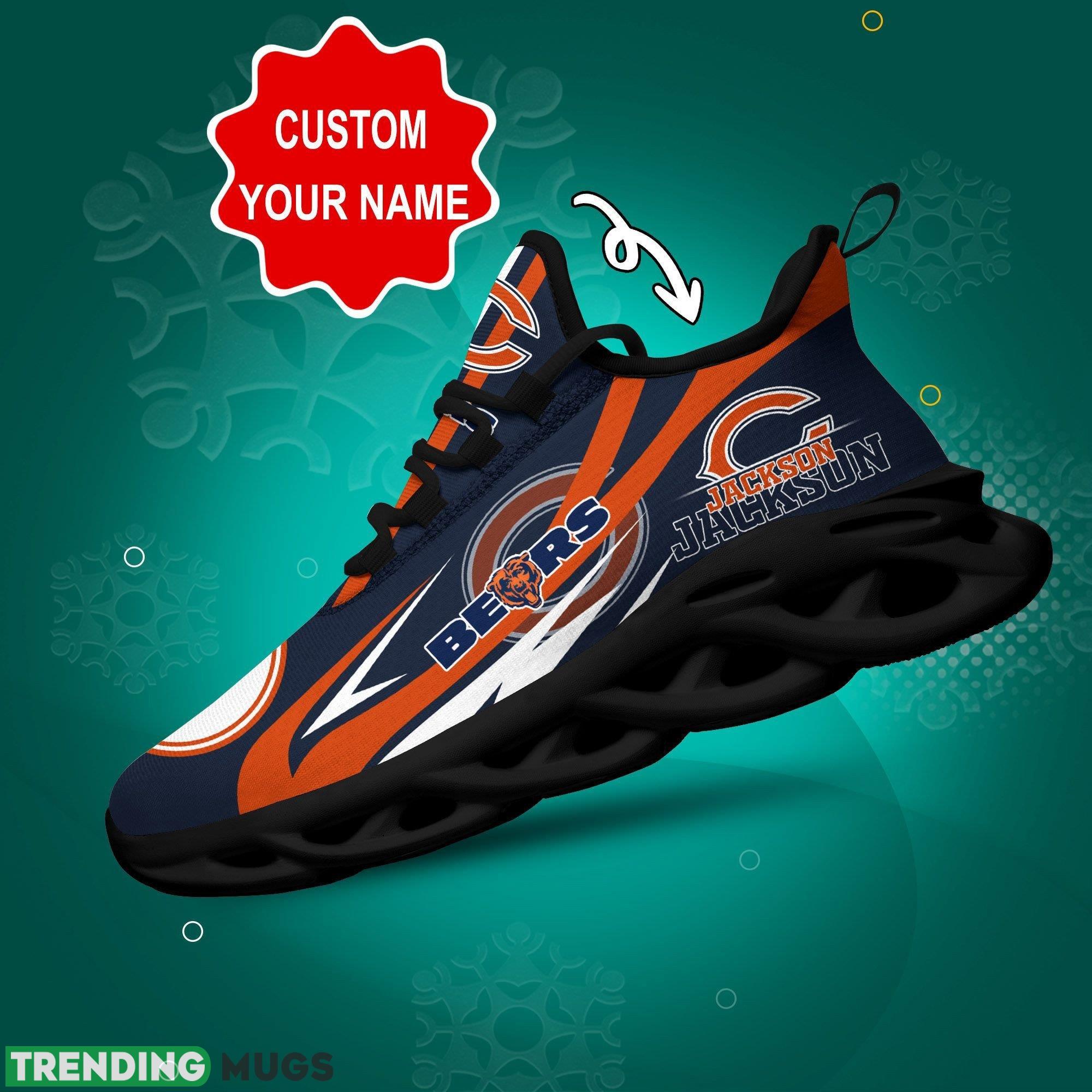 Chicago Bears Logo Line Running Sneaker Custom Name Max Soul Shoes - Chicago Bears Logo Line Pattern Custom Name 3D Max Soul Sneaker Shoes_1 Chicago Bears Logo Line Running Sneaker Custom Name Max Soul Shoes - Chicago Bears Logo Line Pattern Custom Name 3D Max Soul Sneaker Shoes_1