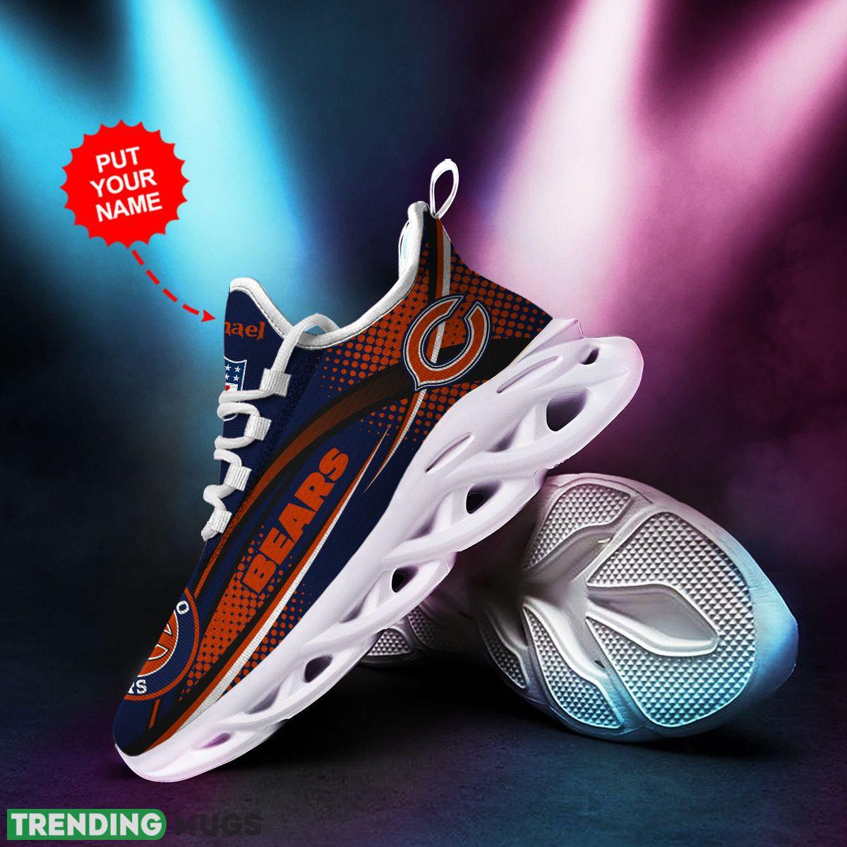 Chicago Bears Logo Polka Dot Running Sneaker Custom Name Max Soul Shoes Max Soul Chicago Bears Logo Polka Dot Running Sneaker Custom Name Max Soul Shoes Max Soul