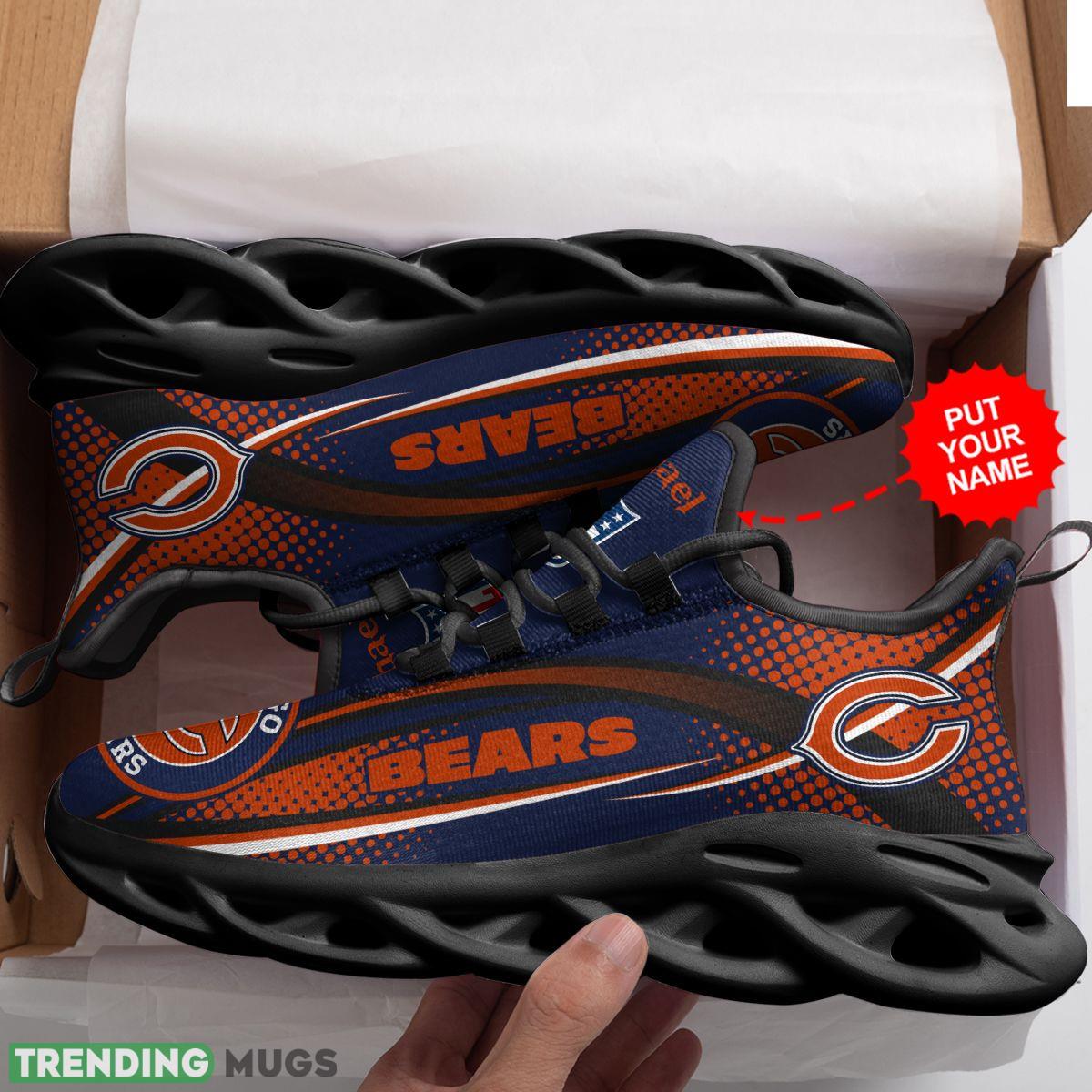 Chicago Bears Logo Polka Dot Running Sneaker Custom Name Max Soul Shoes Max Soul Chicago Bears Logo Polka Dot Running Sneaker Custom Name Max Soul Shoes Max Soul