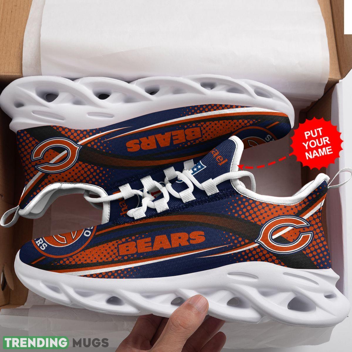 Chicago Bears Logo Polka Dot Running Sneaker Custom Name Max Soul Shoes Max Soul Chicago Bears Logo Polka Dot Running Sneaker Custom Name Max Soul Shoes Max Soul