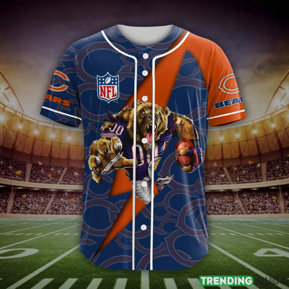 Chicago Bears NFL Custom Name Baseball Jersey Shirt Gift For Men And Women Fans Football Jersey Chicago Bears NFL Custom Name Baseball Jersey Shirt Gift For Men And Women Fans Football Jersey