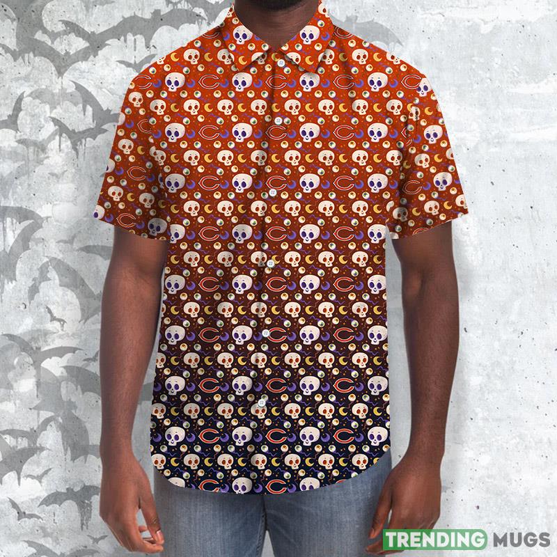 Chicago Bears Skull NFL Hawaii Shirt For Men And Women Gift Hawaiian Shirt Fans - Chicago Bears Skull NFL Hawaiian Shirt_1 Chicago Bears Skull NFL Hawaii Shirt For Men And Women Gift Hawaiian Shirt Fans - Chicago Bears Skull NFL Hawaiian Shirt_1