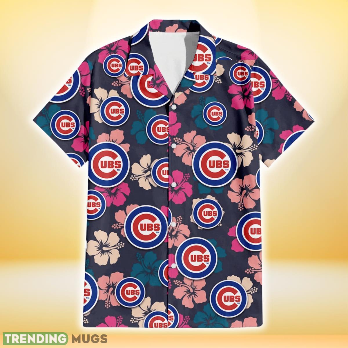 Chicago Cubs Colorful Hibiscus Black Background 3D Hawaiian Shirt Gift For Fans Hawaiian Shirt Chicago Cubs Colorful Hibiscus Black Background 3D Hawaiian Shirt Gift For Fans Hawaiian Shirt