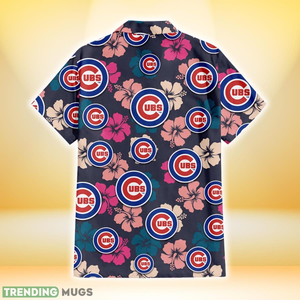 Chicago Cubs Colorful Hibiscus Black Background 3D Hawaiian Shirt Gift For Fans Hawaiian Shirt Chicago Cubs Colorful Hibiscus Black Background 3D Hawaiian Shirt Gift For Fans Hawaiian Shirt