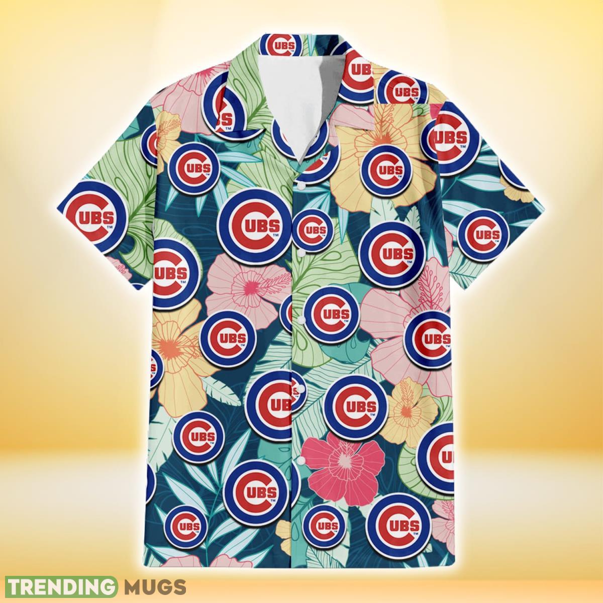 Chicago Cubs Colorful Sketch Hibiscus Dark Green Background 3D Hawaiian Shirt Gift For Fans Hawaiian Shirt Chicago Cubs Colorful Sketch Hibiscus Dark Green Background 3D Hawaiian Shirt Gift For Fans Hawaiian Shirt
