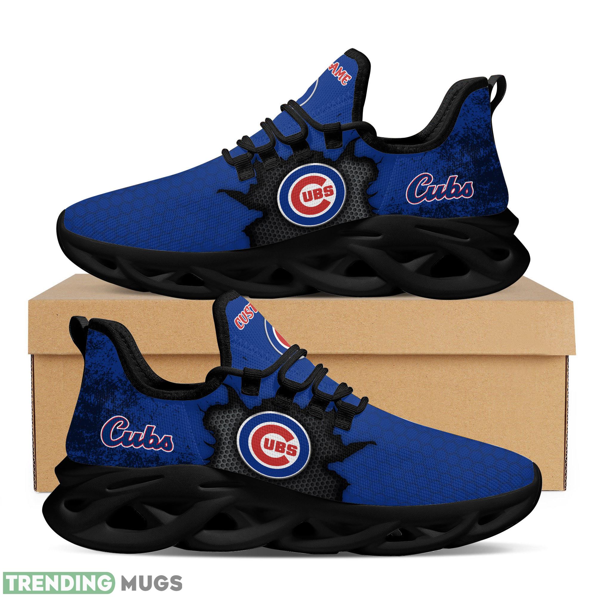 Chicago Cubs Cracked Design Running Sneaker Custom Name Max Soul Shoes Max Soul Chicago Cubs Cracked Design Running Sneaker Custom Name Max Soul Shoes Max Soul