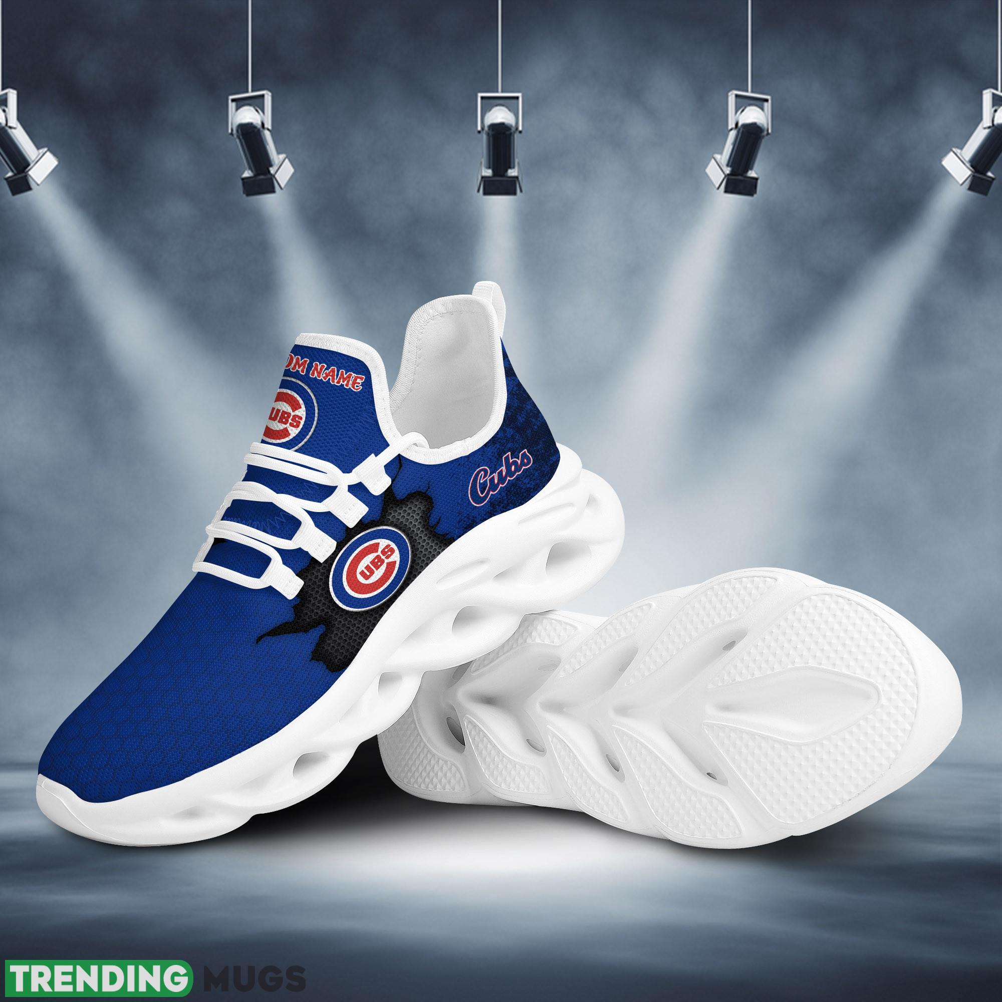 Chicago Cubs Cracked Design Running Sneaker Custom Name Max Soul Shoes Max Soul Chicago Cubs Cracked Design Running Sneaker Custom Name Max Soul Shoes Max Soul