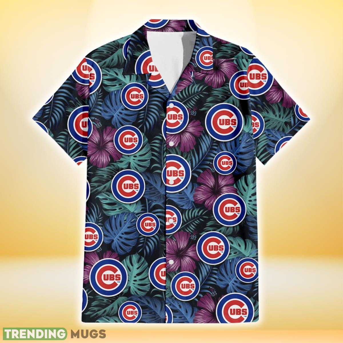 Chicago Cubs Dark Magenta Green Leaf Black Background 3D Hawaiian Shirt Gift For Fans Hawaiian Shirt Chicago Cubs Dark Magenta Green Leaf Black Background 3D Hawaiian Shirt Gift For Fans Hawaiian Shirt