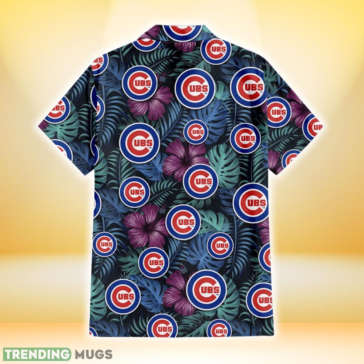 Chicago Cubs Dark Magenta Green Leaf Black Background 3D Hawaiian Shirt Gift For Fans Hawaiian Shirt Chicago Cubs Dark Magenta Green Leaf Black Background 3D Hawaiian Shirt Gift For Fans Hawaiian Shirt