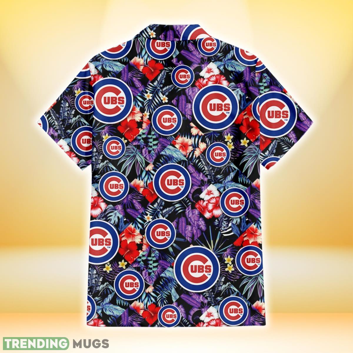Chicago Cubs Red Hibiscus Caro Black Background 3D Hawaiian Shirt Gift For Fans Hawaiian Shirt Chicago Cubs Red Hibiscus Caro Black Background 3D Hawaiian Shirt Gift For Fans Hawaiian Shirt