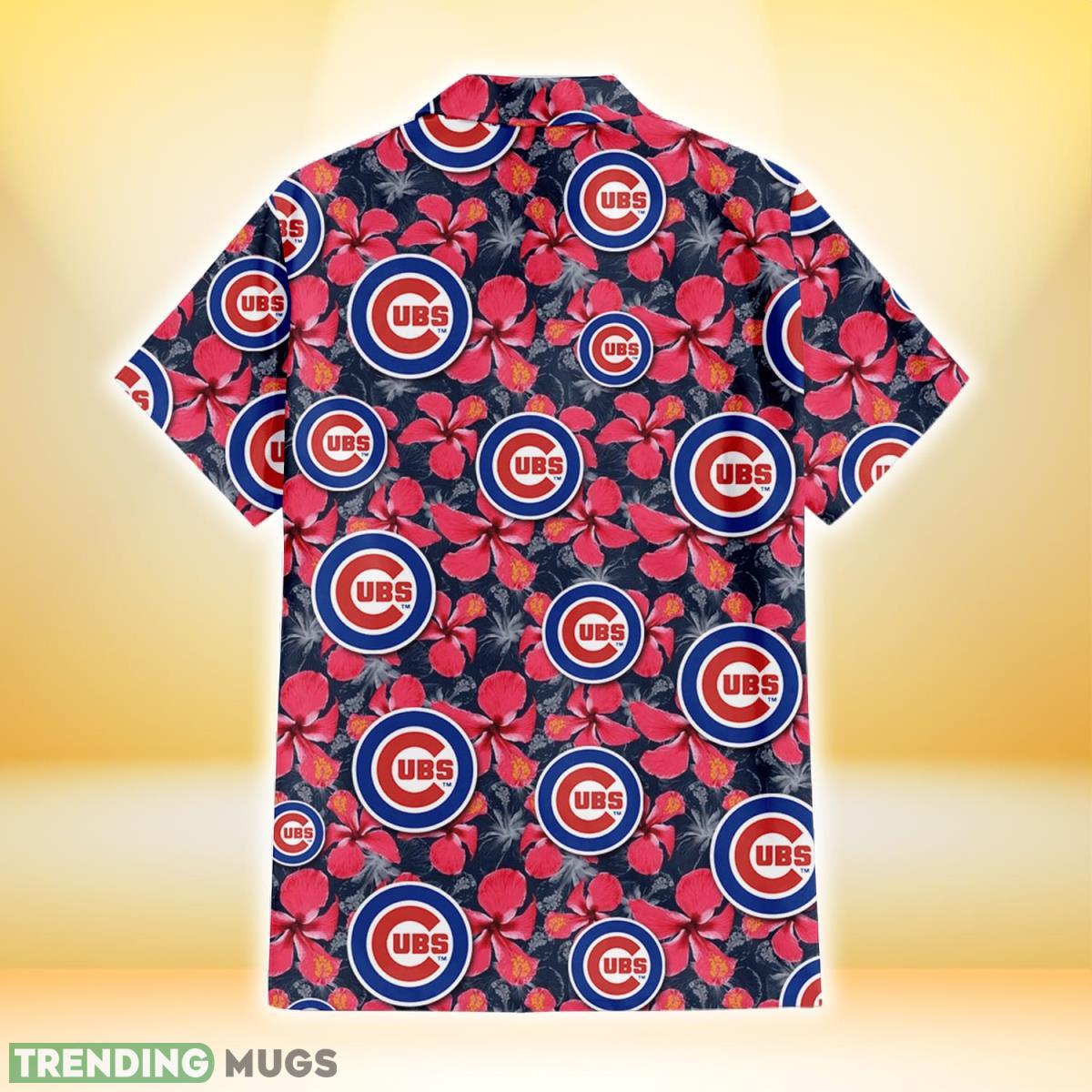 Chicago Cubs Red Hibiscus Dark Gray Background 3D Hawaiian Shirt Gift For Fans Hawaiian Shirt Chicago Cubs Red Hibiscus Dark Gray Background 3D Hawaiian Shirt Gift For Fans Hawaiian Shirt