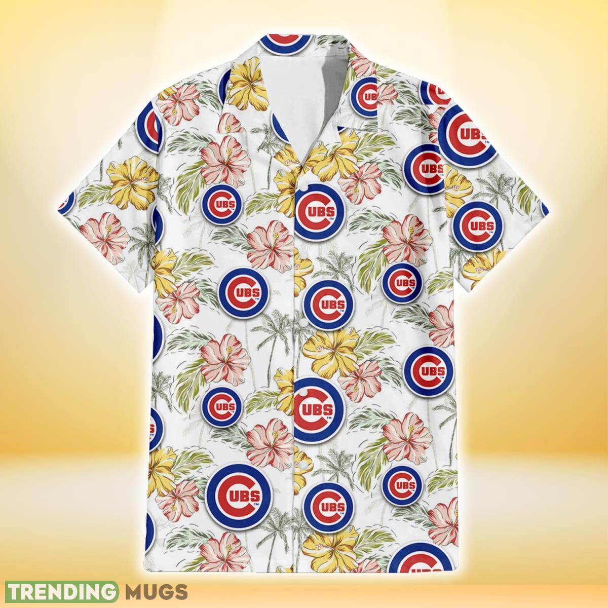 Chicago Cubs Sketch Red Yellow Coconut Tree White Background 3D Hawaiian Shirt Gift For Fans Hawaiian Shirt Chicago Cubs Sketch Red Yellow Coconut Tree White Background 3D Hawaiian Shirt Gift For Fans Hawaiian Shirt