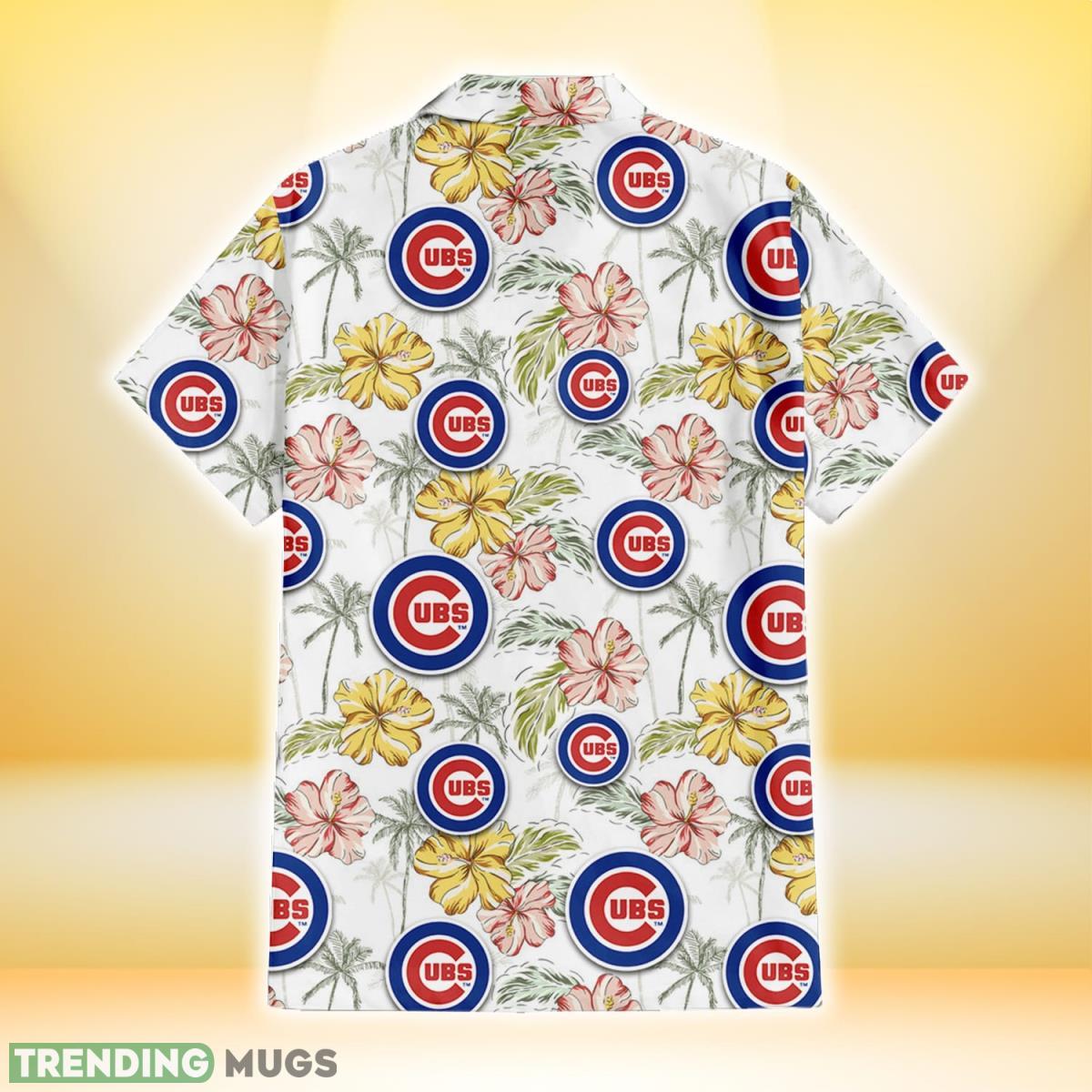 Chicago Cubs Sketch Red Yellow Coconut Tree White Background 3D Hawaiian Shirt Gift For Fans Hawaiian Shirt Chicago Cubs Sketch Red Yellow Coconut Tree White Background 3D Hawaiian Shirt Gift For Fans Hawaiian Shirt