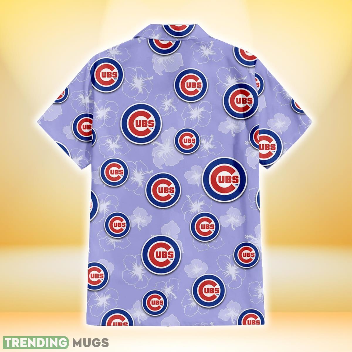 Chicago Cubs Sketch White Hibiscus Violet Background 3D Hawaiian Shirt Gift For Fans Hawaiian Shirt Chicago Cubs Sketch White Hibiscus Violet Background 3D Hawaiian Shirt Gift For Fans Hawaiian Shirt