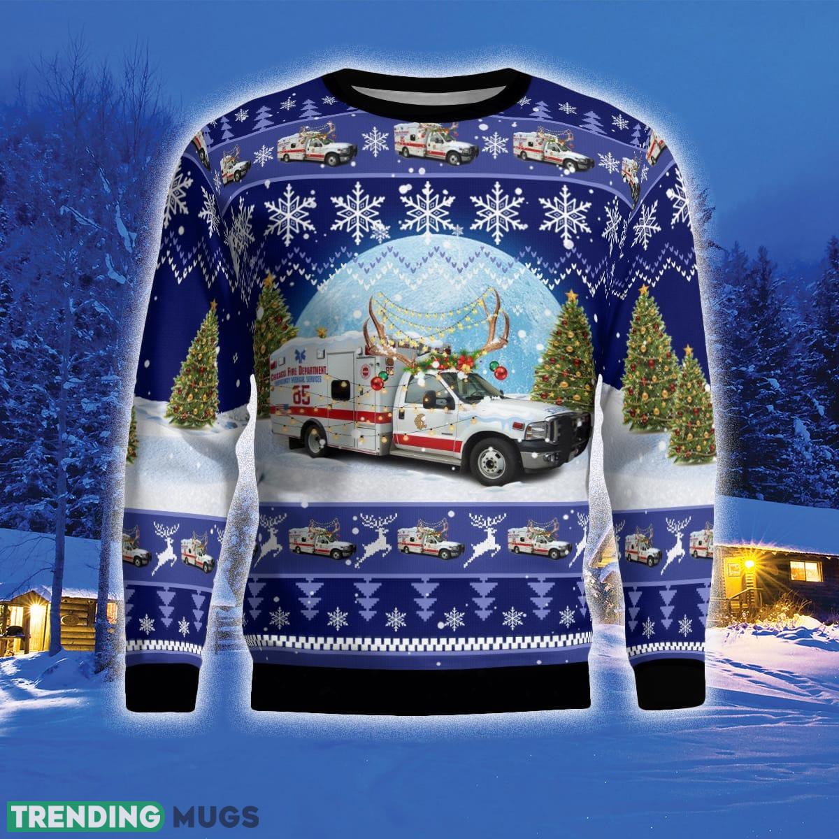 Chicago Fire Department Ambulance 85 3D Sweater For Men And Women Gift For Christmas 3D Sweater Chicago Fire Department Ambulance 85 3D Sweater For Men And Women Gift For Christmas 3D Sweater