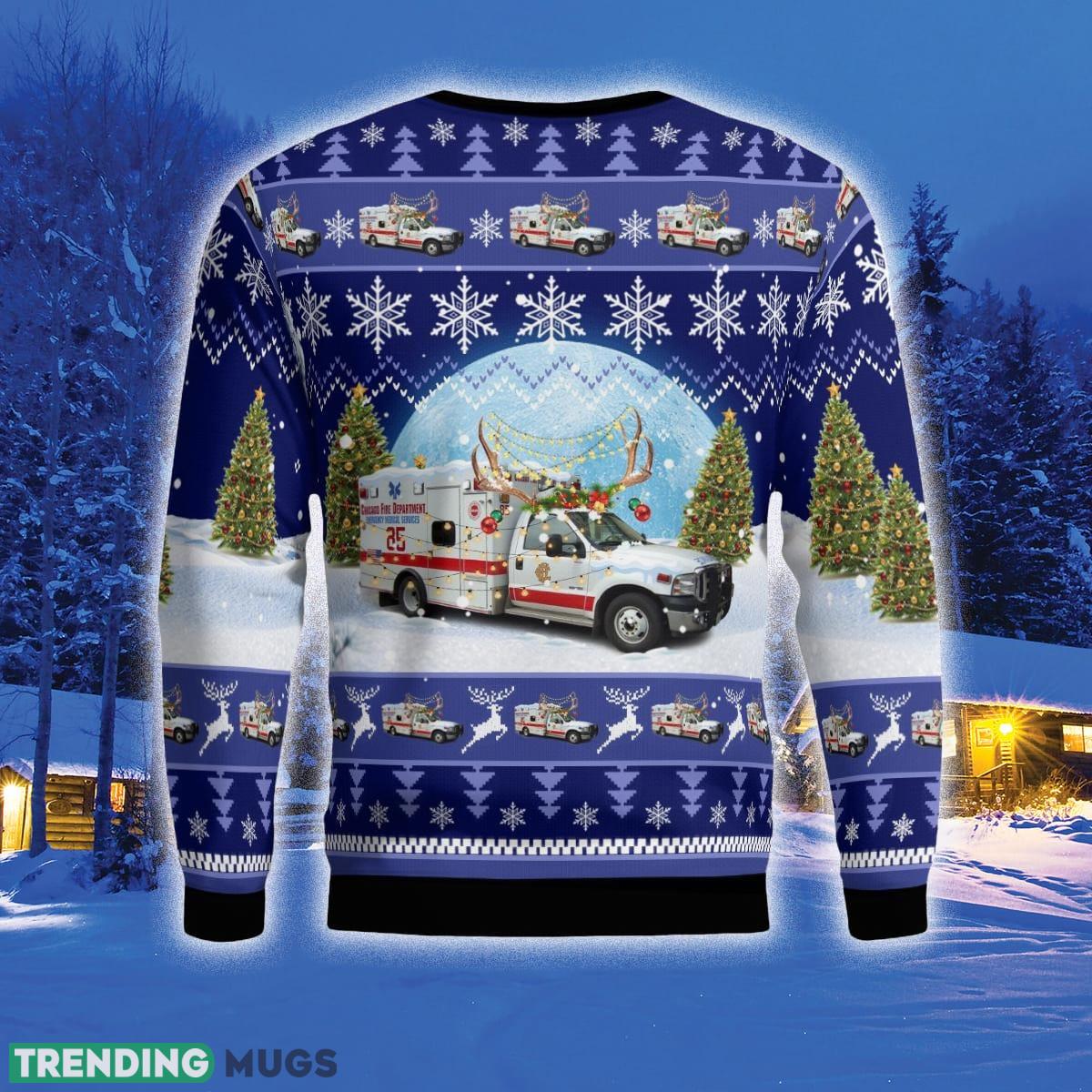 Chicago Fire Department Ambulance 85 3D Sweater For Men And Women Gift For Christmas 3D Sweater Chicago Fire Department Ambulance 85 3D Sweater For Men And Women Gift For Christmas 3D Sweater
