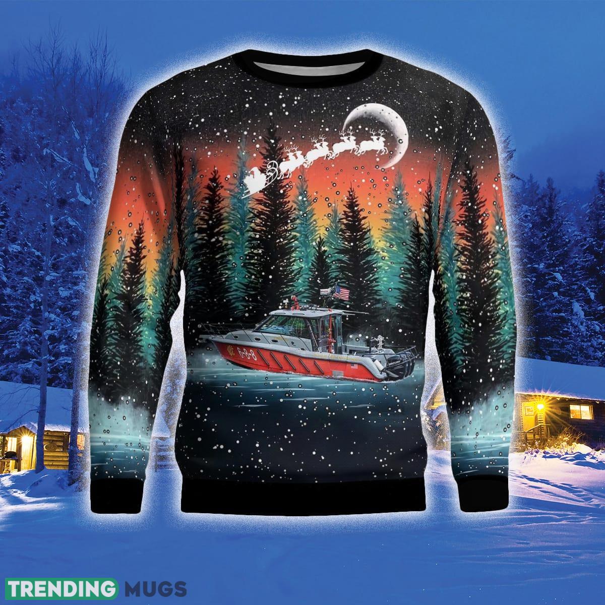 Chicago Fire Department CFD Illinois Eugene Blackmon Fireboat 3D Sweater For Men And Women Gift For Christmas 3D Sweater Chicago Fire Department CFD Illinois Eugene Blackmon Fireboat 3D Sweater For Men And Women Gift For Christmas 3D Sweater