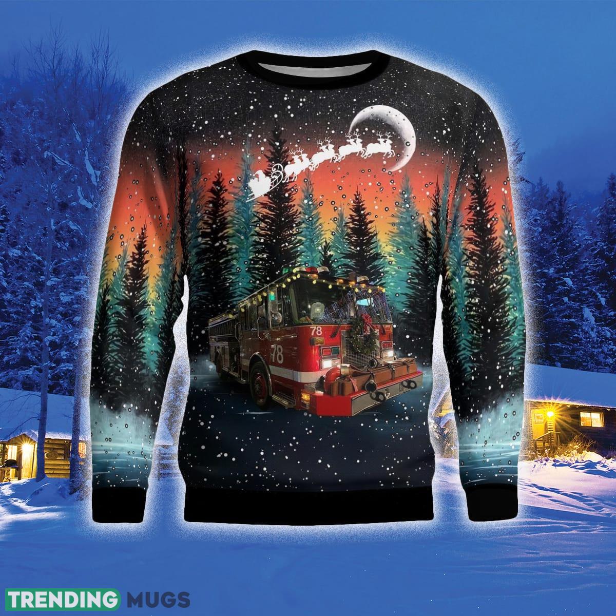 Chicago fire engine 78 3D Sweater Style 6 Gift For Ugly Christmas 3D Sweater Chicago fire engine 78 3D Sweater Style 6 Gift For Ugly Christmas 3D Sweater