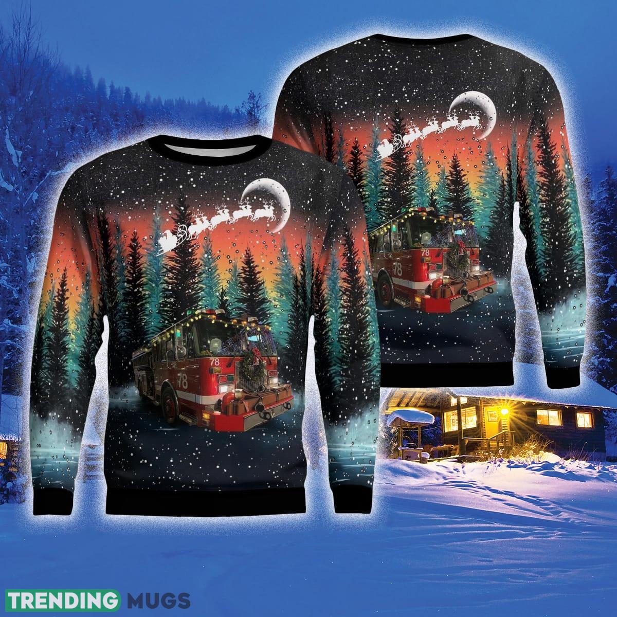 Chicago fire engine 78 3D Sweater Style 6 Gift For Ugly Christmas - Chicago fire engine 78 Ugly Sweater_1 Chicago fire engine 78 3D Sweater Style 6 Gift For Ugly Christmas - Chicago fire engine 78 Ugly Sweater_1