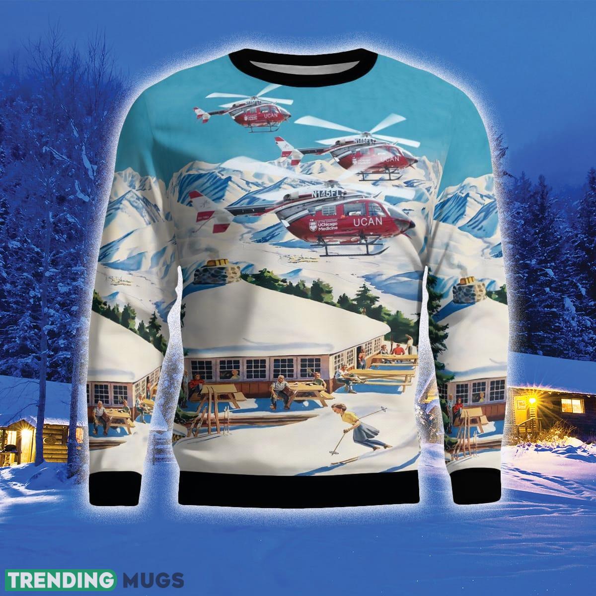 Chicago Illinois University of Chicago Medicine Aeromedical Network 3D Sweater For Men And Women Gift For Christmas 3D Sweater Chicago Illinois University of Chicago Medicine Aeromedical Network 3D Sweater For Men And Women Gift For Christmas 3D Sweater