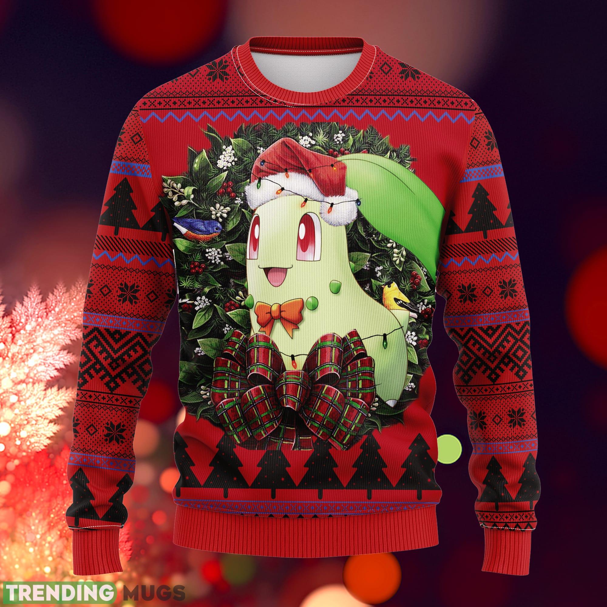 Chikorita Pokemon Ideas Ugly Christmas Sweater Gift Thanksgiving - Chikorita Pokemon Ideas Ugly Christmas Sweater Gift Thanksgiving_1 Chikorita Pokemon Ideas Ugly Christmas Sweater Gift Thanksgiving - Chikorita Pokemon Ideas Ugly Christmas Sweater Gift Thanksgiving_1