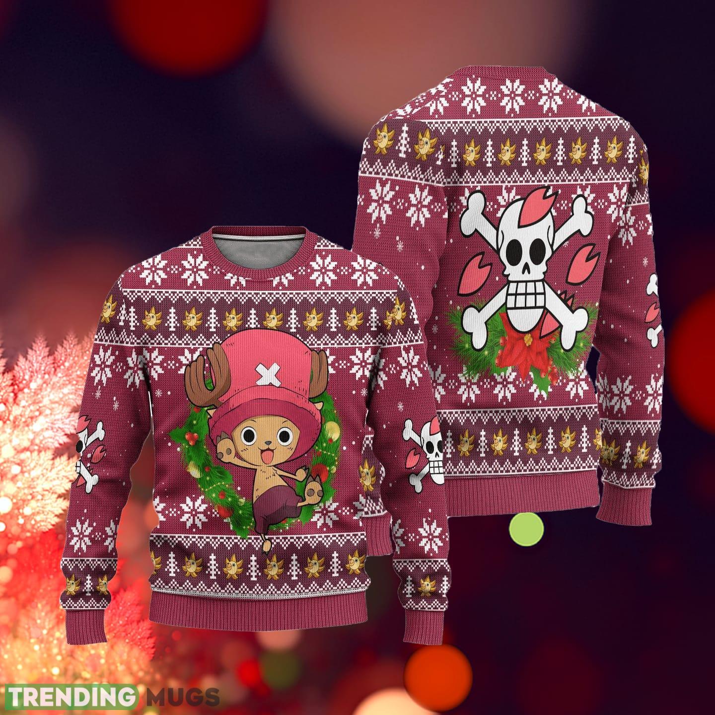Chopper One Piece Anime Xmas Ideas Ugly Christmas Sweater Gift Thanksgiving 3D Sweater Chopper One Piece Anime Xmas Ideas Ugly Christmas Sweater Gift Thanksgiving 3D Sweater