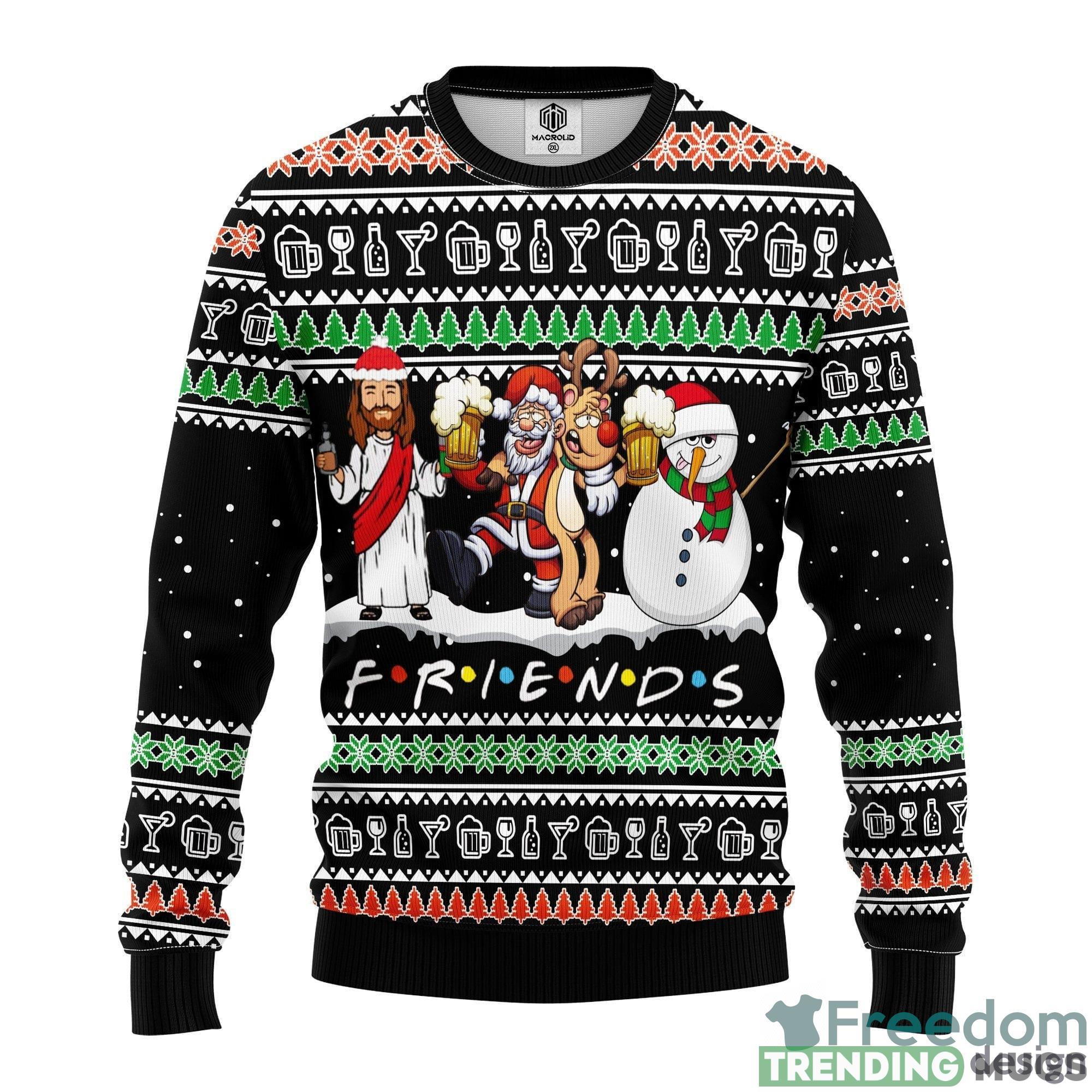Christ Friends Thanksgiving Women Mens Ugly Christmas Sweater - Christ Friends Ugly Christmas Sweater Amazing Gift Idea Thanksgiving Gift_1 Christ Friends Thanksgiving Women Mens Ugly Christmas Sweater - Christ Friends Ugly Christmas Sweater Amazing Gift Idea Thanksgiving Gift_1