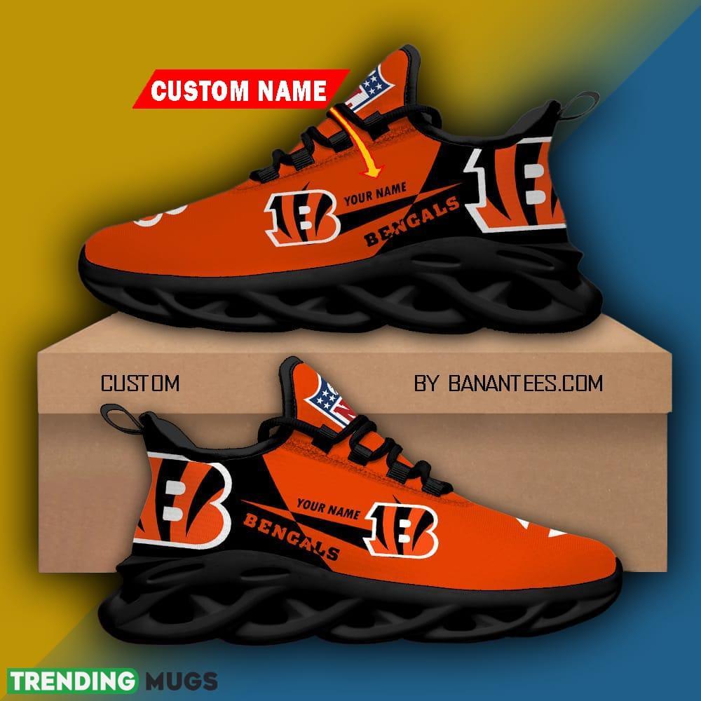 Cincinnati Bengals Brand New Full Colors NFL Personalized Name Max Soul Shoes Max Soul Cincinnati Bengals Brand New Full Colors NFL Personalized Name Max Soul Shoes Max Soul