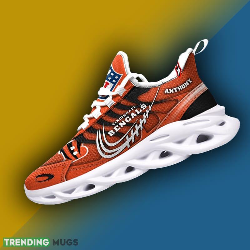 Cincinnati Bengals NFL New Style Max Soul Shoes Custom Name Gift For Men Women Max Soul Cincinnati Bengals NFL New Style Max Soul Shoes Custom Name Gift For Men Women Max Soul