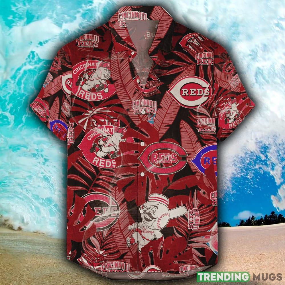 Cincinnati Reds Hawaiian Retro Logo MLB Summer Beach Men And Women Gift For Fans - Cincinnati Reds Hawaiian Retro “Logo Revolution” MLB_1 Cincinnati Reds Hawaiian Retro Logo MLB Summer Beach Men And Women Gift For Fans - Cincinnati Reds Hawaiian Retro “Logo Revolution” MLB_1
