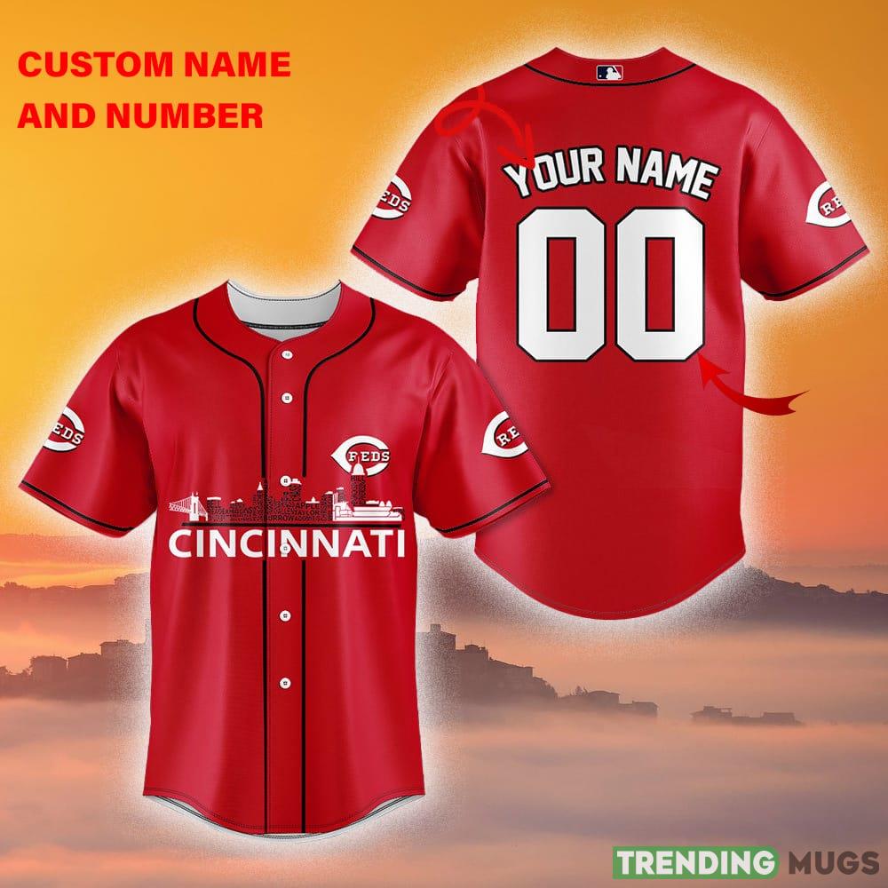 Cincinnati Reds MLB Jersey Shirt Custom Number And Name For Men And Women Gift Fans - Cincinnati Reds-MLB Teams Custom Name And Number Baseball Jersey_1 Cincinnati Reds MLB Jersey Shirt Custom Number And Name For Men And Women Gift Fans - Cincinnati Reds-MLB Teams Custom Name And Number Baseball Jersey_1