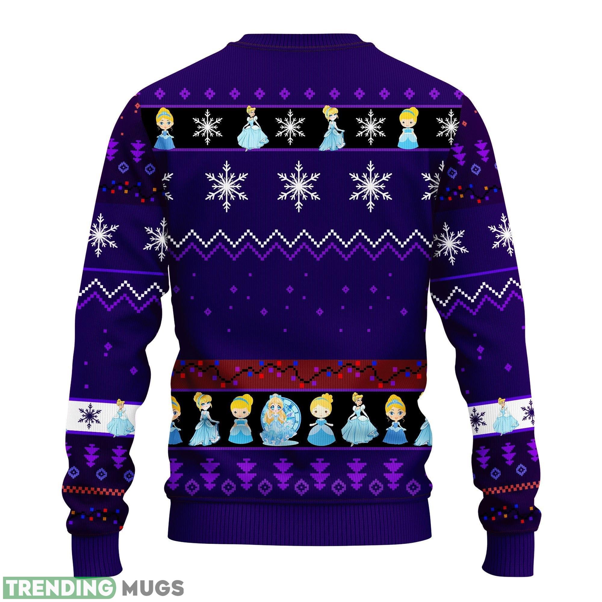 Cinderella Purple Ideas Ugly Christmas Sweater Gift Thanksgiving 3D Sweater Cinderella Purple Ideas Ugly Christmas Sweater Gift Thanksgiving 3D Sweater