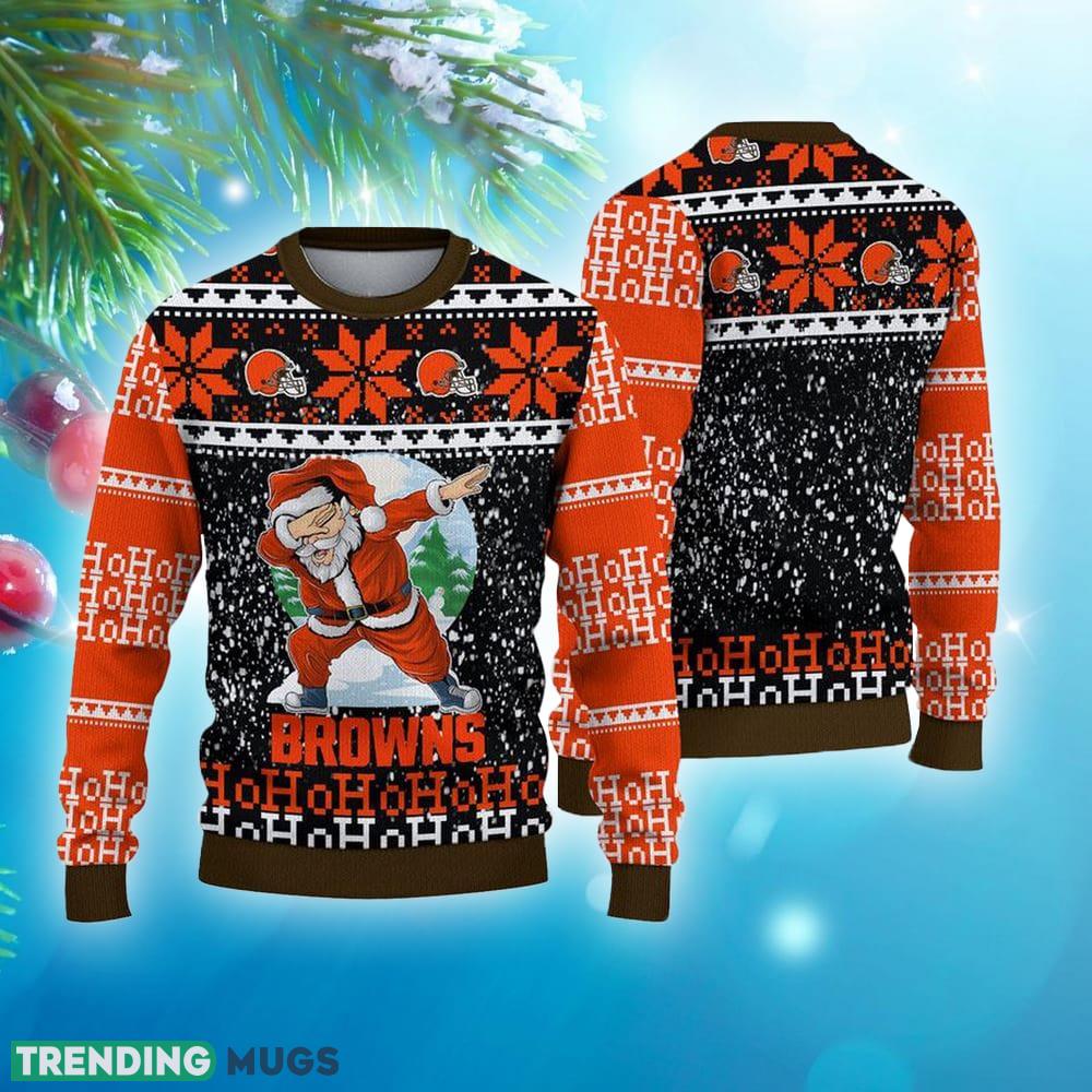 Cleveland Browns Printed Santa Claus Ho Ho Ho Show Team Spirit NFL Ugly Christmas Sweater - Cleveland Browns Printed Santa Claus Ho Ho Ho Show Team Spirit NFL Ugly Christmas Sweater Cleveland Browns Printed Santa Claus Ho Ho Ho Show Team Spirit NFL Ugly Christmas Sweater - Cleveland Browns Printed Santa Claus Ho Ho Ho Show Team Spirit NFL Ugly Christmas Sweater