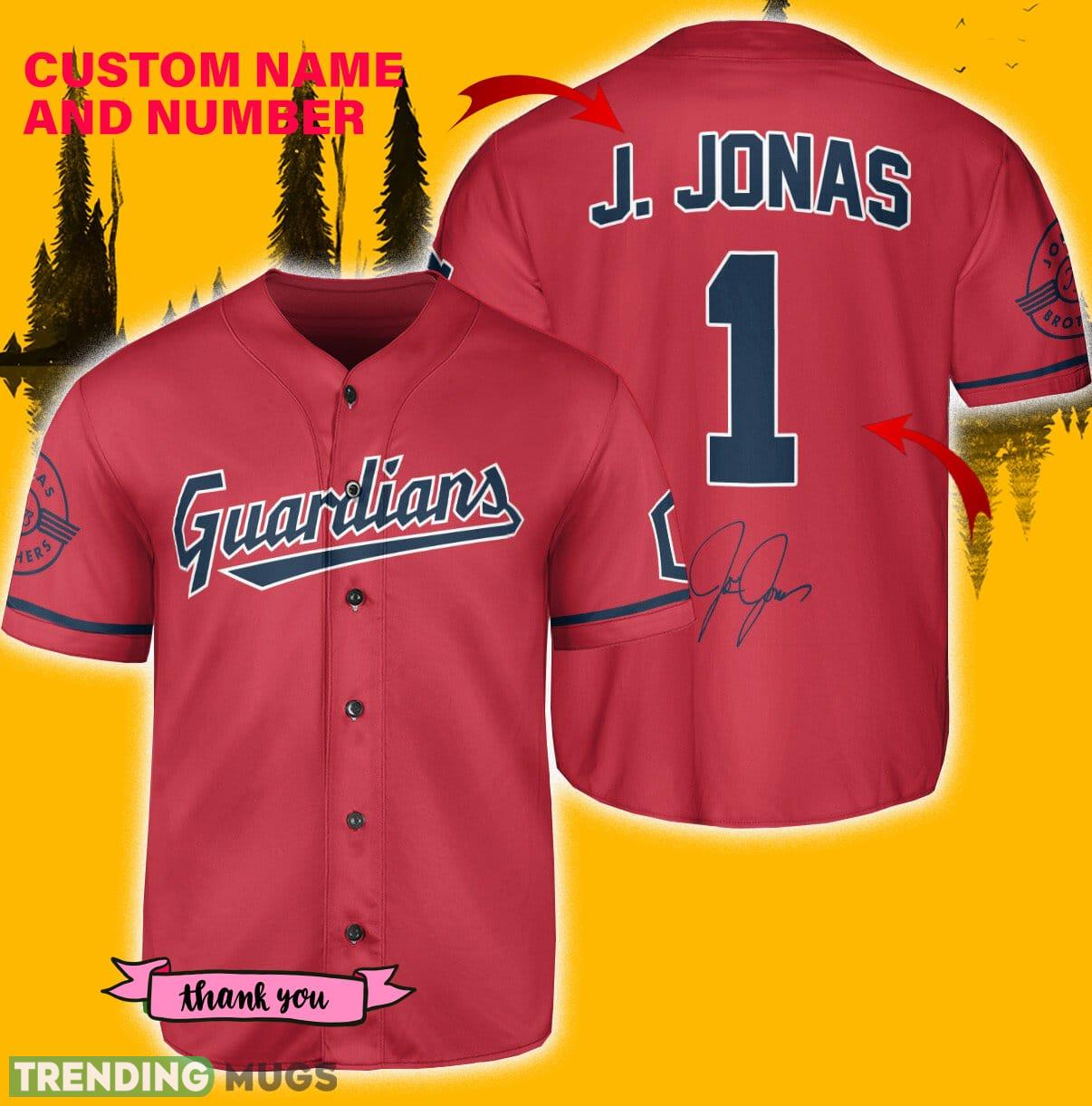 Cleveland Guardians J. Jonas Red Baseball Jersey Shirt Custom Number And Name - Cleveland Guardians J. Jonas Baseball Jersey Red_1 Cleveland Guardians J. Jonas Red Baseball Jersey Shirt Custom Number And Name - Cleveland Guardians J. Jonas Baseball Jersey Red_1