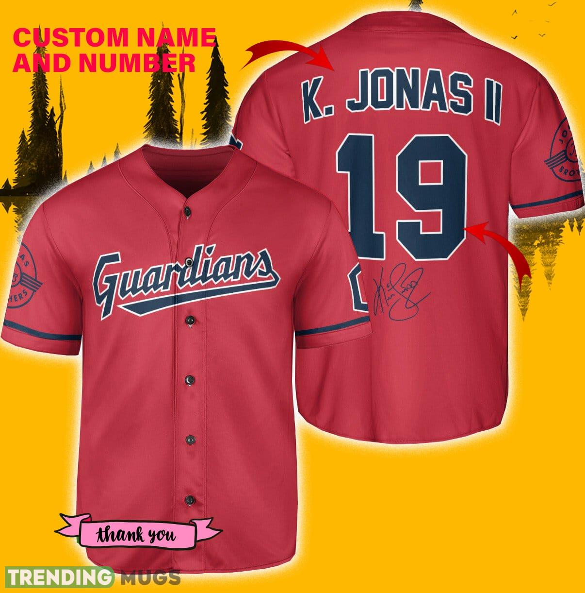 Cleveland Guardians K. Jonas Red Custom Number And Name Baseball Jersey Shirt - Cleveland Guardians K. Jonas Baseball Jersey Red_1 Cleveland Guardians K. Jonas Red Custom Number And Name Baseball Jersey Shirt - Cleveland Guardians K. Jonas Baseball Jersey Red_1