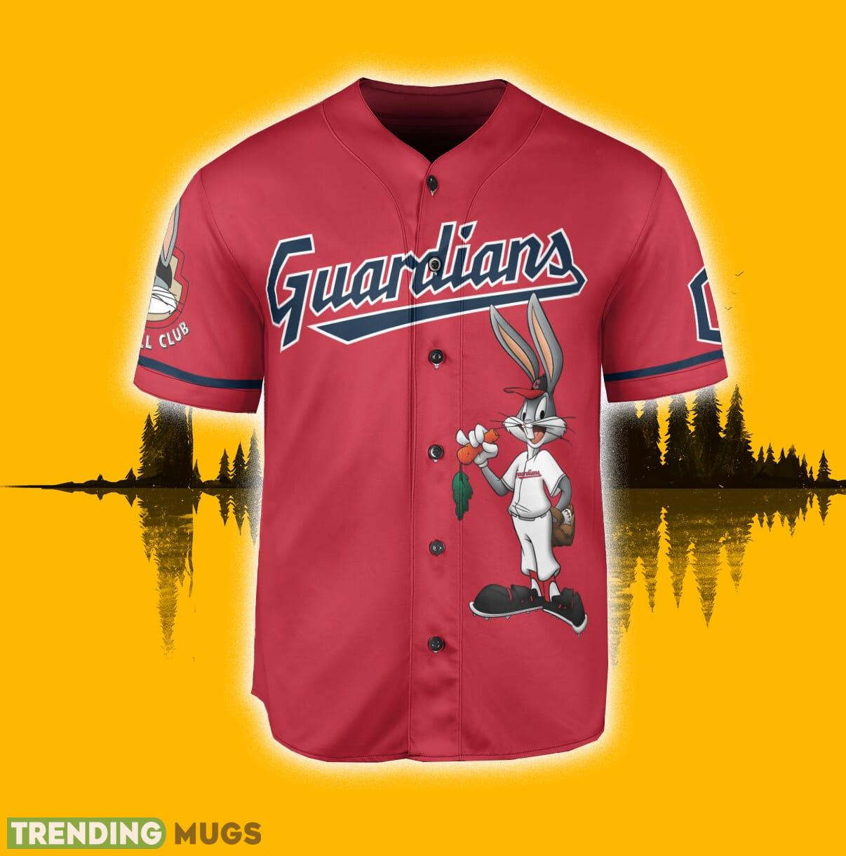 Cleveland Guardians Looney Tunes Bugs Bunny Jersey Baseball Shirt Red Custom Number And Name Football Jersey Cleveland Guardians Looney Tunes Bugs Bunny Jersey Baseball Shirt Red Custom Number And Name Football Jersey