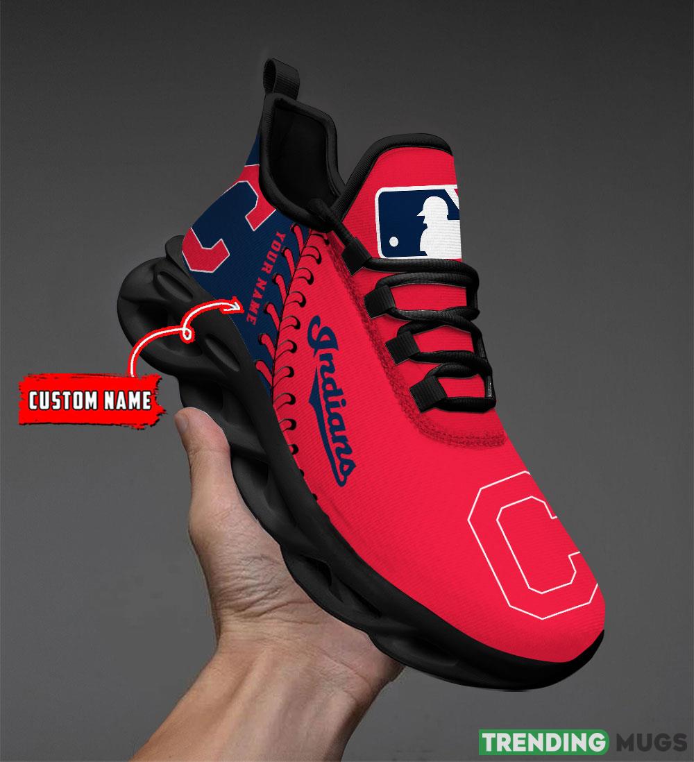 Cleveland Guardians MLB MAX SOUL SHOES Custom Name For Men And Women Running Sneakers Max Soul Cleveland Guardians MLB MAX SOUL SHOES Custom Name For Men And Women Running Sneakers Max Soul