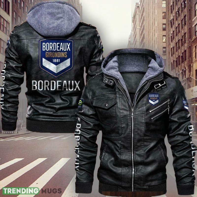 Collection Girondins de Bordeaux Style 5 Logo Brown And Black Leather Jacket For Fans - Collection Girondins de Bordeaux Leather Jacket_1 Collection Girondins de Bordeaux Style 5 Logo Brown And Black Leather Jacket For Fans - Collection Girondins de Bordeaux Leather Jacket_1